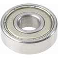 Miniatyrbild 1 av 2: UBC Bearing 607 2RS Spårkullager radiell Borrdiameter 7 mm Ytterdiameter 19 mm Varvtal (max.) 22000 U/min