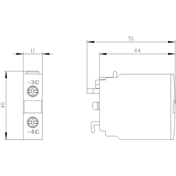 Siemens 3RH1921-1CA10 Hjälpkontaktblock 10 A Passar till följande märken: Siemens 1 st