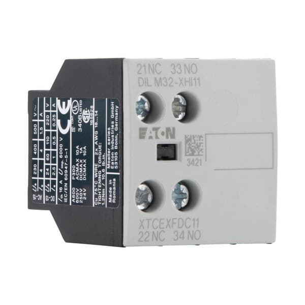 Eaton DILM32-XHI11 Hjälpkontaktblock 1 NO, 1 NC 4 A jackbar 1 st