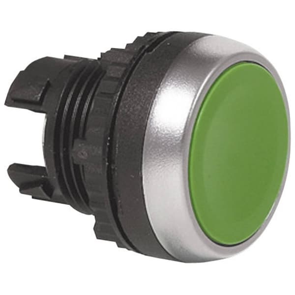 BACO BA223802 L21AA02 Tryckströmställare Plastfrontring, förkromad Grön 1 st