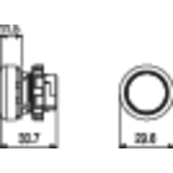 Pizzato Elettrica E21PU2R6210 E21PU2R6210 Tryckströmställare Blå 1 st