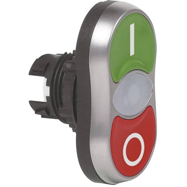 BACO 100506 L61QA33C Dubbel tryckströmställare Plastfrontring, förkromad Svart 1 st