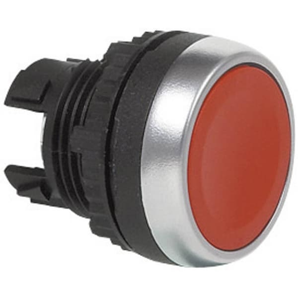BACO BAL21CA01 L21CA01 Trykknap Frontring plastic, Forkromet Rød 1 stk