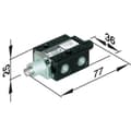Miniatyrbild 1 av 2: IMI NORGREN Mekaniskt styrd pneumatisk ventil SP/M1553/14 Kapslingsmaterial Plast Tätningsmaterial NBR 1 st