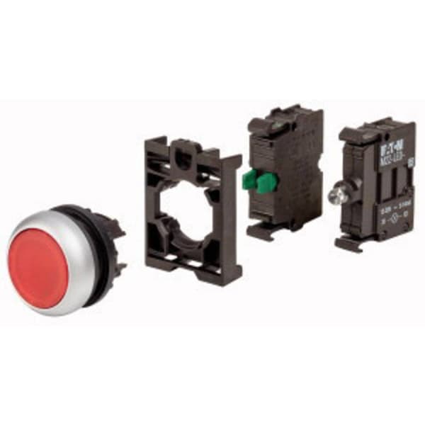 Eaton 110932 M22-DL-R-K10LED-BVP Tryckknapp för lampa Plastfrontring 1 st