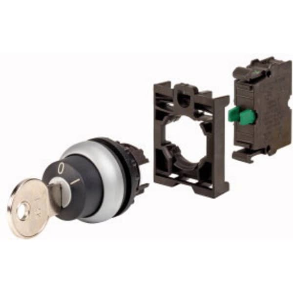 Eaton 110917 M22-WRS-K10-BVP Nyckelbrytare Plastfrontring Nyckel Svart 1 st