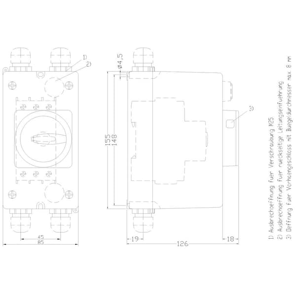 Siemens 3RV1923-1CA00 Effektbrytartillbehör 1 st (B x H x D) 85 x 155 x 126 mm