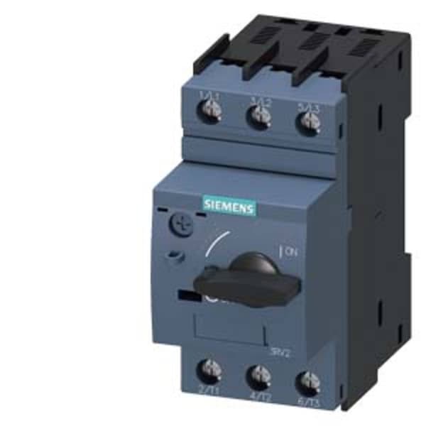 Siemens 3RV2011-1CA10 Brytare 1 st Inställningsområde (ström): 1.8 - 2.5 A Växelspänning (max.): 690 V/AC (B x H x D) 4