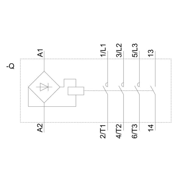 Siemens 3TG1010-0AL2 Motorskydd 3 NO, 1 NC 1 st