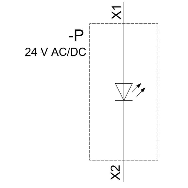 Siemens 3SU1102-6AA30-1AA0 Lampa som varnar platt Gul 24 V/AC, 24 V/DC 1 st