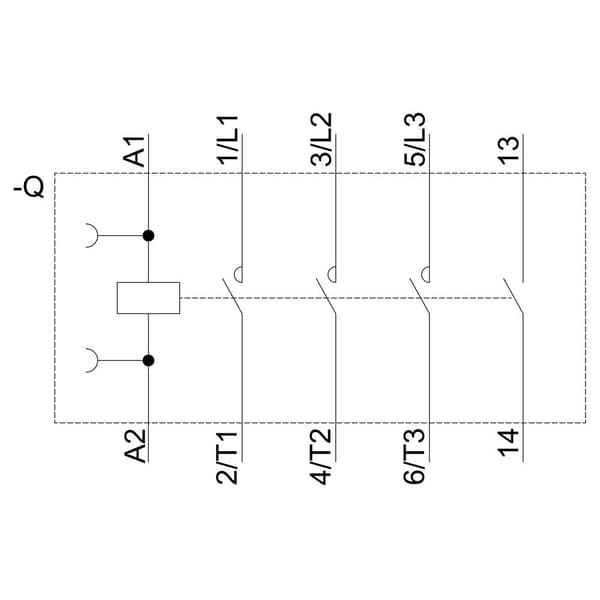 Siemens 3RT2016-1AP01 Kontaktor 3 NO 4 kW 230 V/AC 9 A med hjälpkontakt 1 st