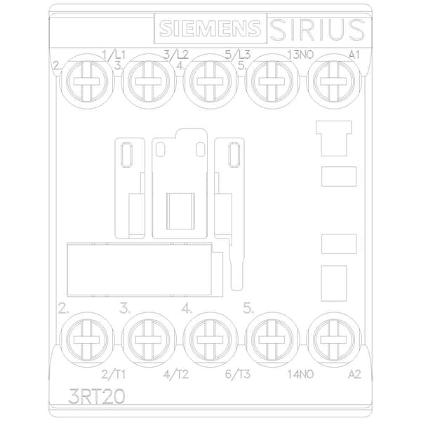 Siemens 3RT2016-1AP01 Kontaktor 3 NO 4 kW 230 V/AC 9 A med hjälpkontakt 1 st