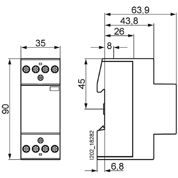 Siemens 5TT5830-0 Installationsskydd 4 NO 25 A 1 st