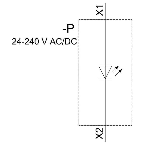 Siemens 3SU1401-1BH60-1AA0 LED-modul Vit 240 V 1 st