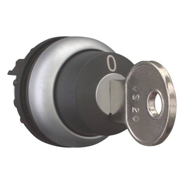 Eaton 111779 M22-WRS-MS20 Nyckelknapp Plastfrontring Nyckel Svart 1 st