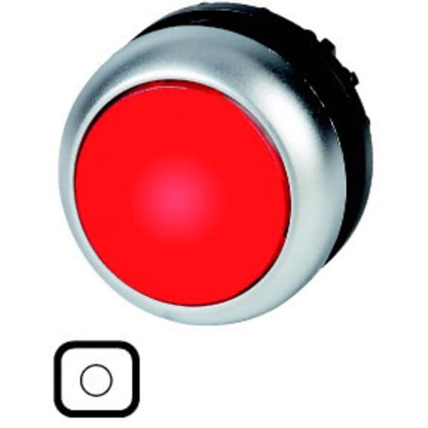Eaton 216937 M22S-DL-R-X0 Tryckknapp för lampa Plastfrontring 1 st