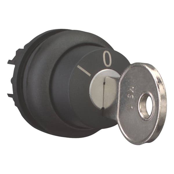 Eaton 216895 M22S-WS3 Nyckelknapp Plastfrontring Nyckel Svart 1 st