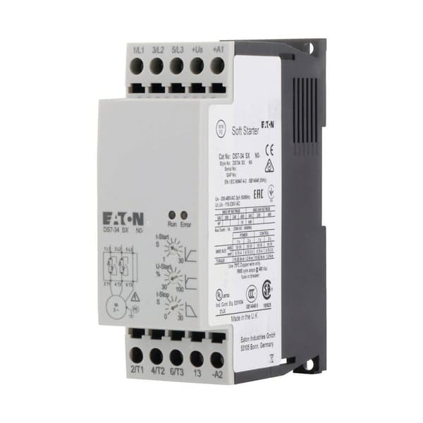 Eaton DS7-340SX012N0-N 134911 Mjukstartare Motoreffekt på 400 V 5.5 kW Motoreffekt på 230 V 3 kW 24 V/DC Nominell ström