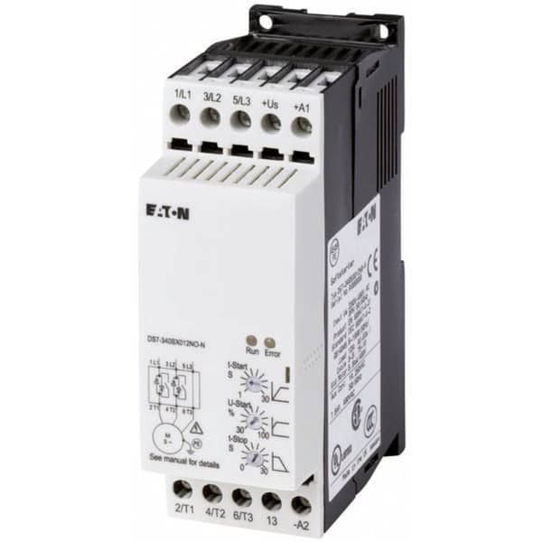 Eaton DS7-340SX012N0-N 134911 Mjukstartare Motoreffekt på 400 V 5.5 kW Motoreffekt på 230 V 3 kW 24 V/DC Nominell ström
