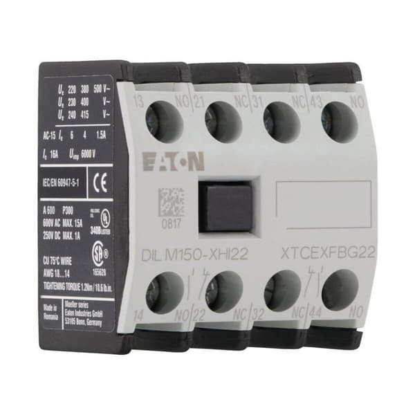Eaton DILM150-XHI22 Hjälpbrytare 2 NC, 2 NO jackbar 1 st