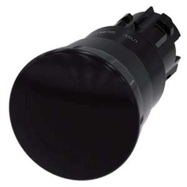 Siemens 3SU10001HB100AA0 3SU1000-1HB10-0AA0 Svampknapp Svart 1 st