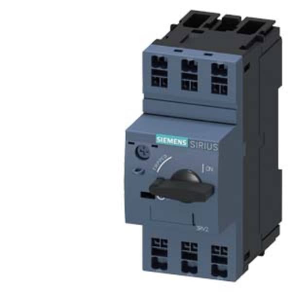 Siemens 3RV2011-1GA20 Brytare 1 st Inställningsområde (ström): 4.5 - 6.3 A Växelspänning (max.): 690 V/AC (B x H x D) 4