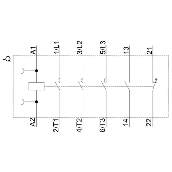 Siemens 3RT2027-1AP00 Kontaktor 3 NO 15 kW 230 V/AC 32 A med hjälpkontakt 1 st