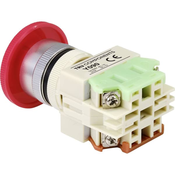 TRU COMPONENTS Y090 Nödstoppsbrytare 5 A 1 NC IP40 1 st