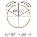Miniatyrbild 3 av 3: TRU COMPONENTS TC-9860124 S2SRN-S5R Valtangent Vred Röd 2 x 60 ° 1 st