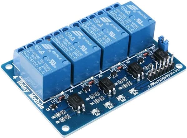 1-delt 4 kanaler 4CH DC 5V med optisk kobling til UNO R3 Mega 1280 DSP Arm PIC AVR - Tilbehør til fjernbetjening legetøj relæmodul