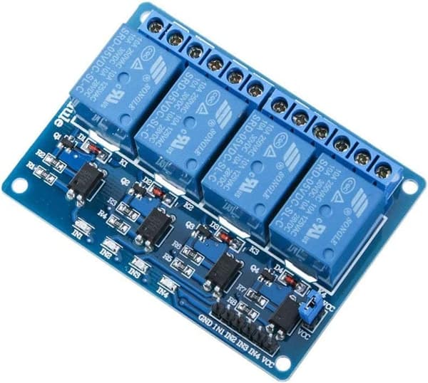 1-delt 4 kanaler 4CH DC 5V med optisk kobling til UNO R3 Mega 1280 DSP Arm PIC AVR - Tilbehør til fjernbetjening legetøj relæmodul