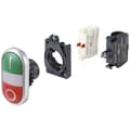 Miniatyrbild 2 av 2: TRU COMPONENTS TC-10344004 S2TR-P3W Dubbel tryckströmställare Grön, Röd 1 st