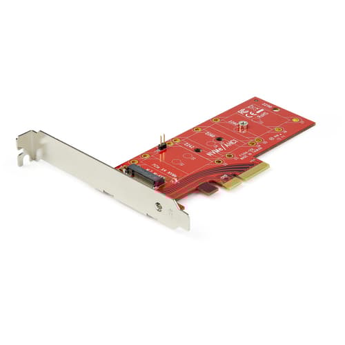X4 PCIE TO M.2 PCIE SSD ADAPTER Rød