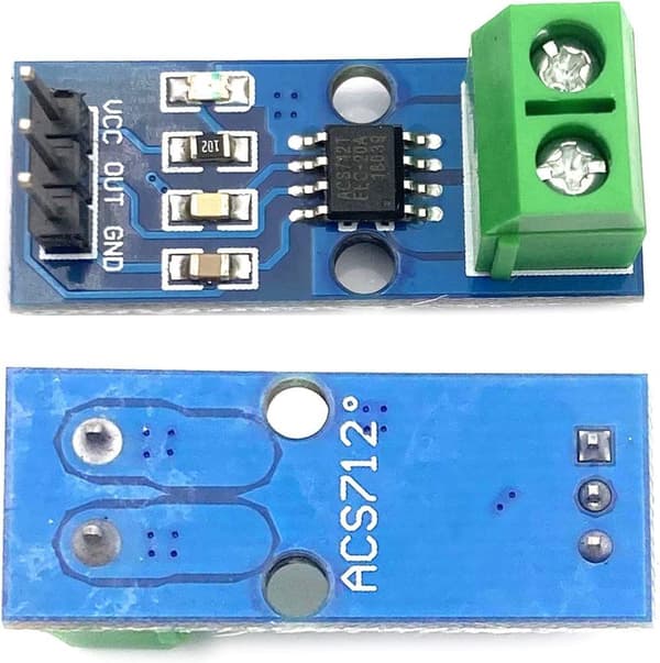 30A ACS712ELC strömsensormodul - Arduino-kompatibel för elektronik- och robotprojekt
