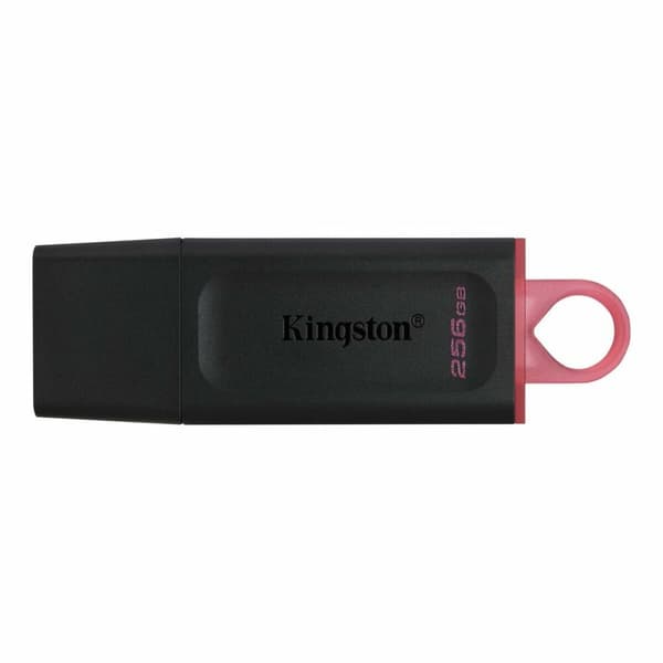 Kingston DTX USB-tikku 256GB Musta - Kätevä 256 GB tallennustila avainrenkaalla helppoa kuljetusta varten.