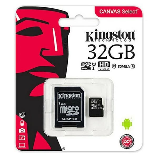 Kingston SDCS2/128GB exFAT Micro-SD Minneskort med Adapter - 128 GB lagringskapacitet för din enhet. Skynda dig att köpa!