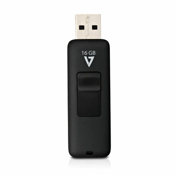 Micro-SD Minneskort med Adapter V7 VF216GAR-3E 16 GB Svart