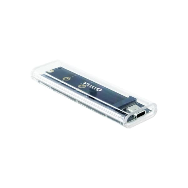 Kovalevykotelo Läpinäkyvä USB USB-C TooQ TQE-2200:lle – Käytännöllinen kotelo kovalevyllesi, USB- ja USB-C-liitännöillä.
