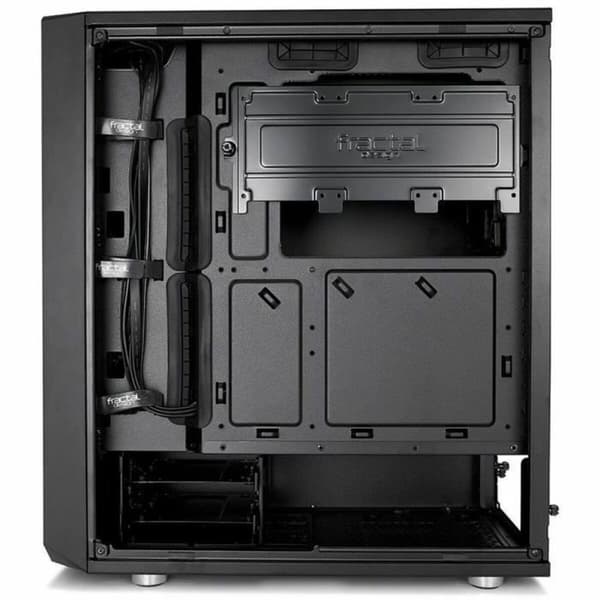 ATX Halvtransparent Fractal FD-CA-MESH-C-BKO Sort - Elegant design til din computer med gennemsigtigt kabinet.