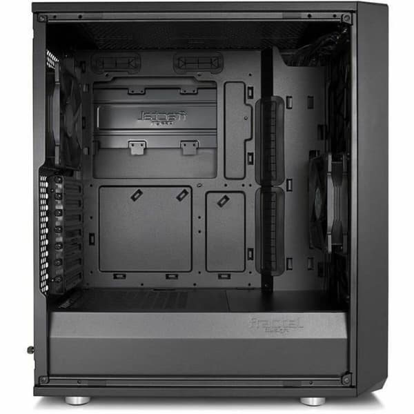 ATX Halvtransparent Fractal FD-CA-MESH-C-BKO Sort - Elegant design til din computer med gennemsigtigt kabinet.