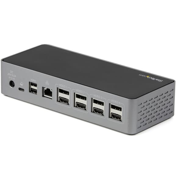 Startech Dockstation DK31C4DPPDUE Grå 100 W - Kraftfull dockningsstation för enkel anslutning och snabb laddning.