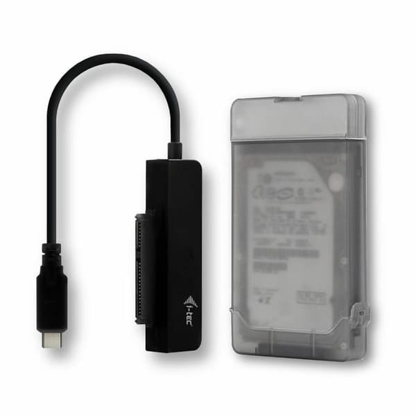 Hårddiskfodral i-Tec C31MYSAFEU313 - Skyddande fodral för hårddisk med USB 3.1 och säkerhetsfunktioner. Håll din data säker och skyddad.