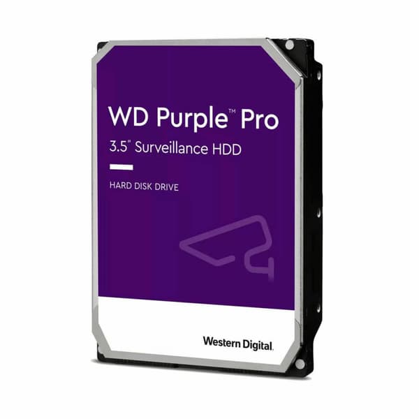 Harddisk WD Purple Pro 18 TB 3,5 - Pålidelig lagring til overvågningskameraer. Stor kapacitet til dine behov.