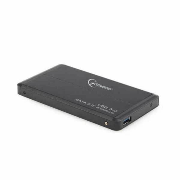 Ekstern harddiskkabinet GEMBIRD EE2-U3S-2-S Sort Sølv USB 3.0 SATA 3.2 til 2,5 HDD/SSD – Hurtig dataoverførsel og nem tilslutning.