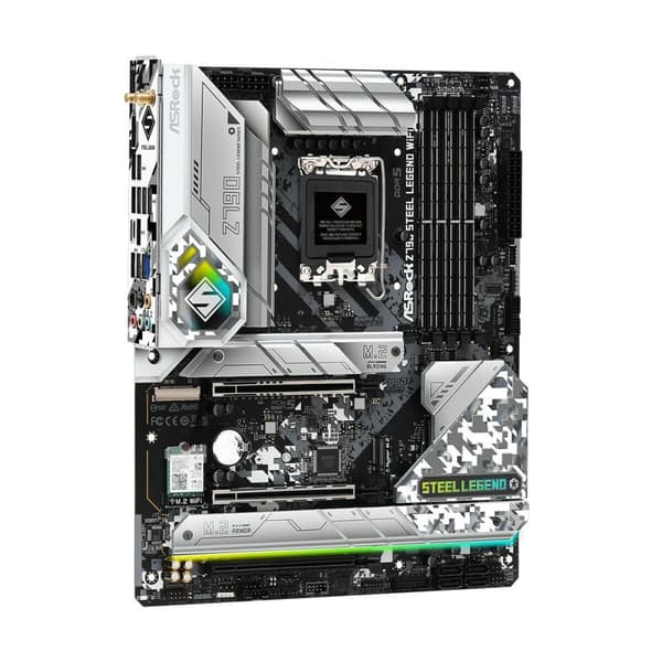 ASRock Z790 Steel Legend WiFi Moderkort - Intel Wi-Fi 6, INTEL Z790, LGA 1700. Kraftfullt moderkort för optimal prestanda.