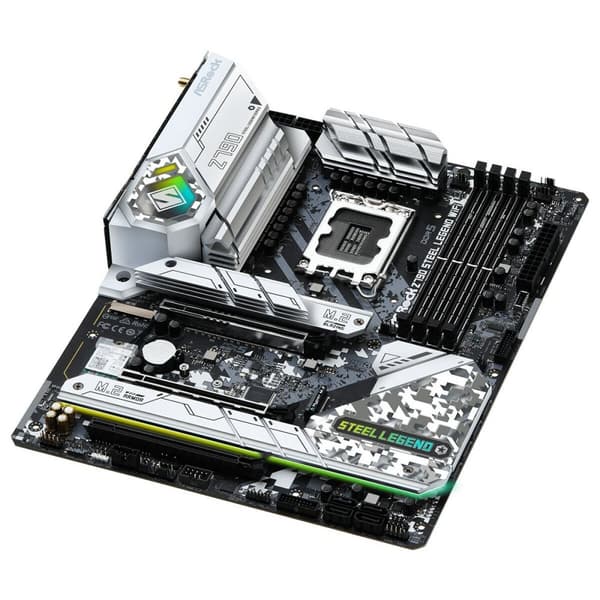 ASRock Z790 Steel Legend WiFi Moderkort - Intel Wi-Fi 6, INTEL Z790, LGA 1700. Kraftfullt moderkort för optimal prestanda.
