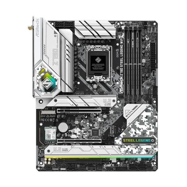 ASRock Z790 Steel Legend WiFi Moderkort - Intel Wi-Fi 6, INTEL Z790, LGA 1700. Kraftfullt moderkort för optimal prestanda.