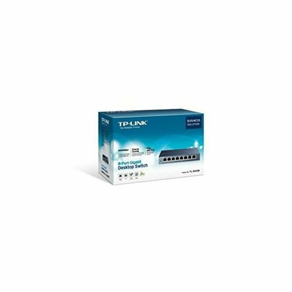 Nätverksomkopplare TP-Link TL-SG108 8P Gigabit Auto MDIX - Effektiv och pålitlig nätverksomkopplare för snabb dataöverföring.