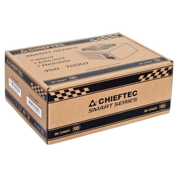 Chieftec GPS-400A8 400 W ATX Strømforsyning - Kraftfuld og pålidelig enhed til computere med 400 W effekt og ATX RoHS-certificering.