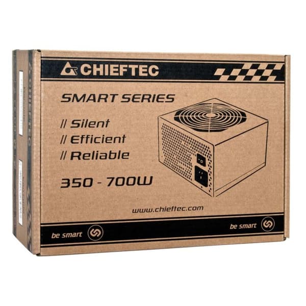 Chieftec GPS-400A8 400 W ATX Strømforsyning - Kraftfuld og pålidelig enhed til computere med 400 W effekt og ATX RoHS-certificering.